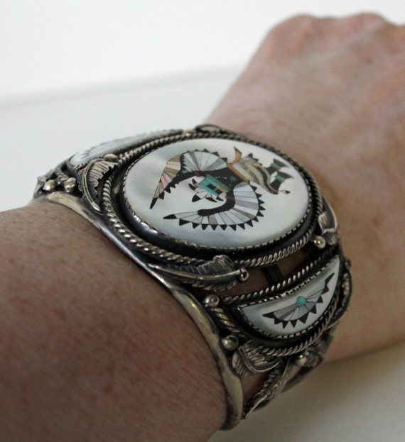 Eagle Dancer Inlay Cuff - image 6