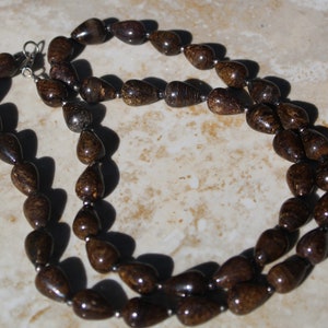 Extra Long Strand of Bronzite Beads
