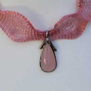 Rose Quartz Pendant Necklace