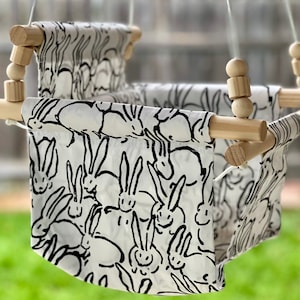 WEATHERPROOF DAISY Outdoor Garden Baby Swing with pillow and playing beads