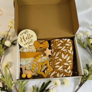 Geschenkdoos baby, geschenkdoos babyshower, geschenkdoos baby, cadeau babycadeau, cadeau baby, welkom babycadeau, pasgeboren cadeauset, cadeaumand babyshower