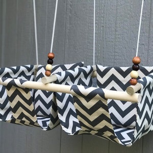 Twin Babies Fabric Swing.  Double Indoor/Outdoor Baby/Todler Swing with a Pillow