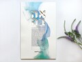 Personalized Ahava Watercolor Ketubah | Modern LOVE Ketubah in Hebrew | Jewish Wedding gift product logo