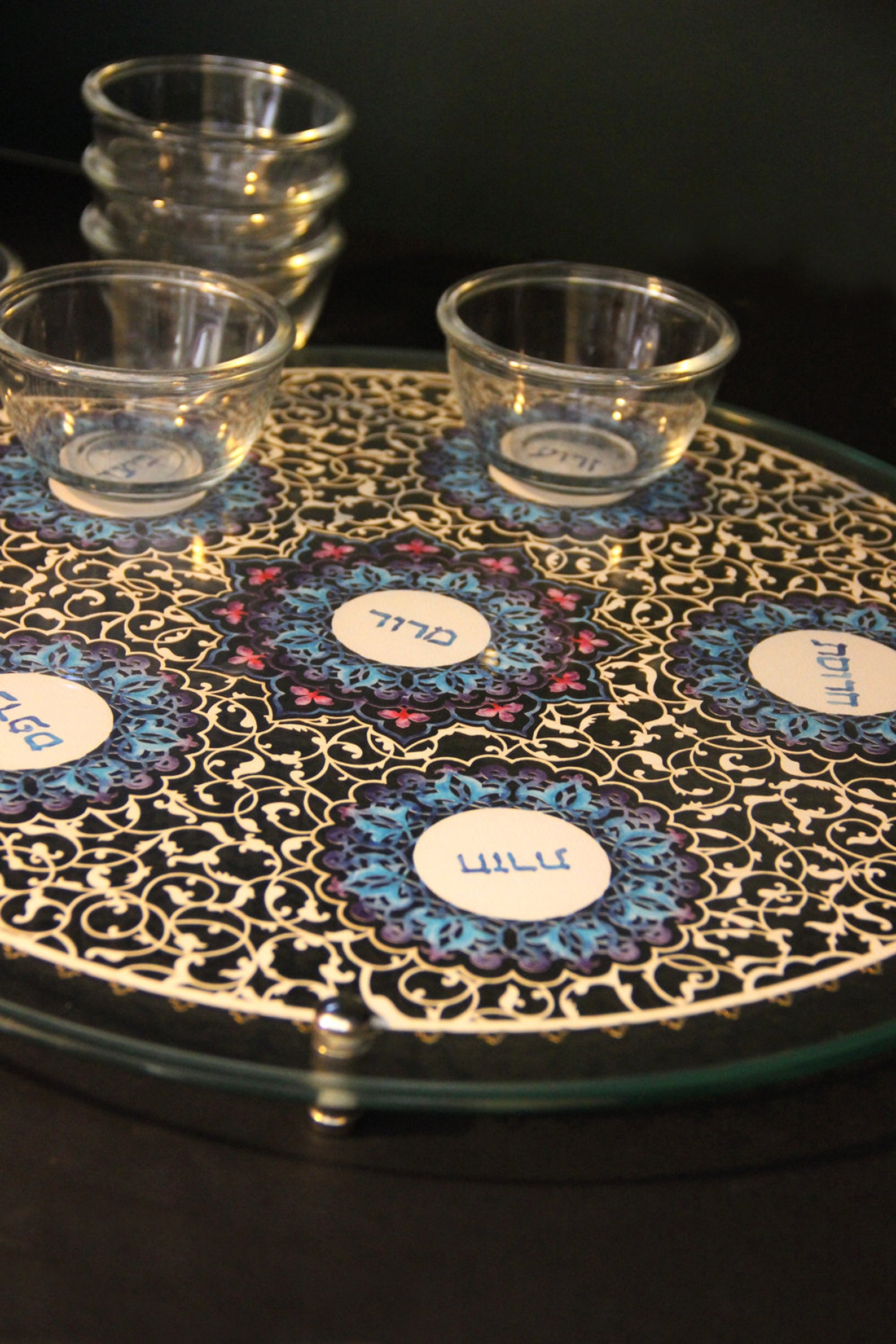 Seder Plate Passover Seder Plate Passover Meal Dish Jewish Etsy