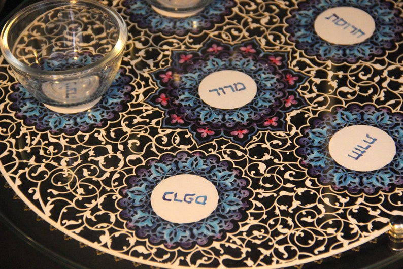 Seder Plate Passover Seder Plate Passover Meal Dish Jewish Etsy