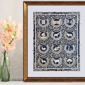 The Priestly Blessing, Birkat Kohanim, Jewish Tradition, Jewish Home Decor, Housewarming Gift, Paper cut Art, Kohanim Blessing