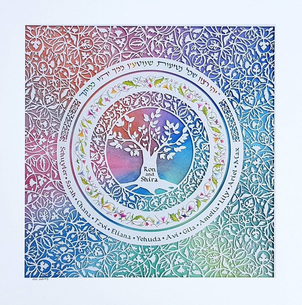 Colorful Handmade Jewish Tree of Life Jewish Gifts Judaica Etsy