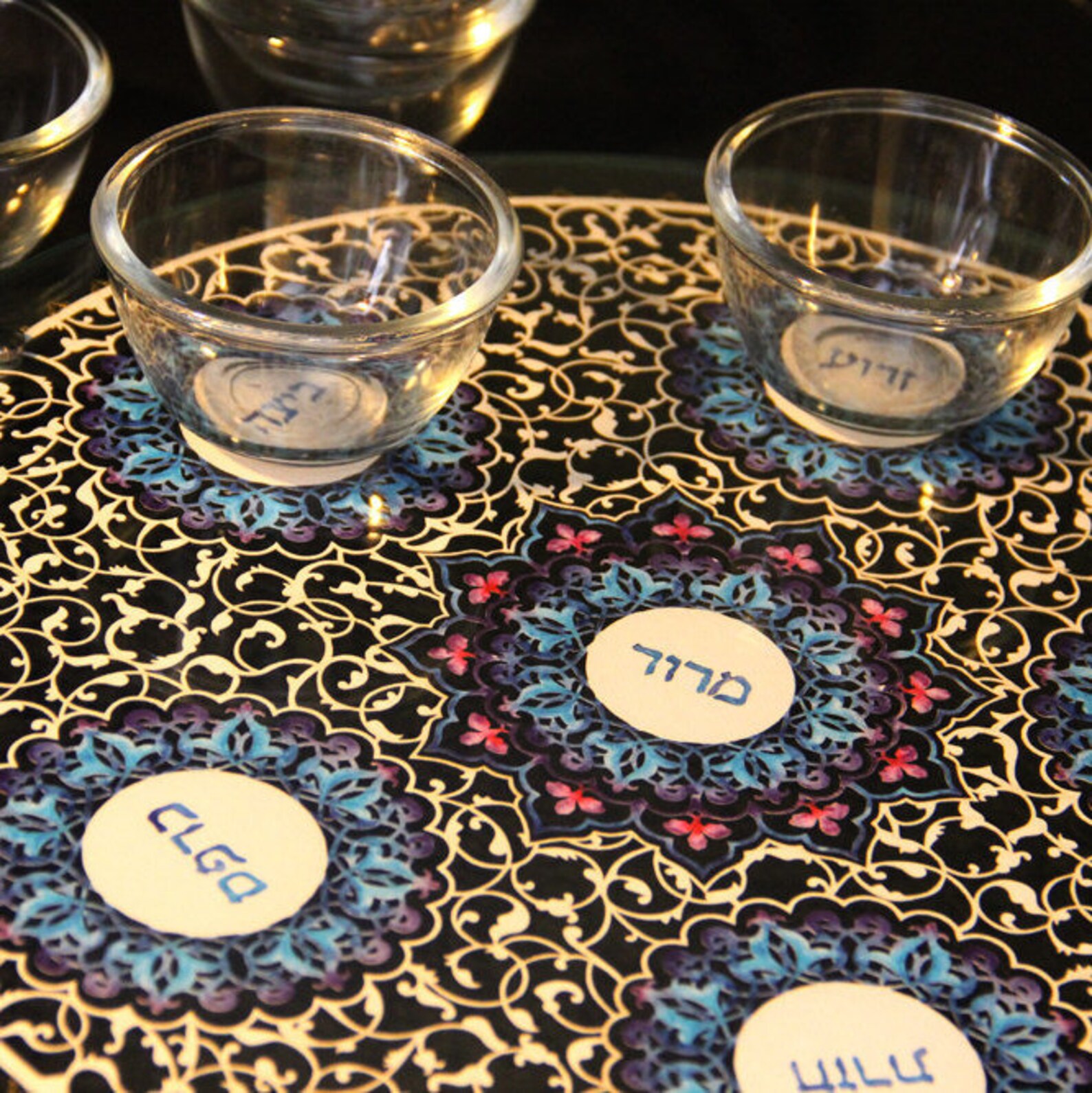 Seder Plate Passover Seder Plate Passover Meal Dish Jewish Etsy
