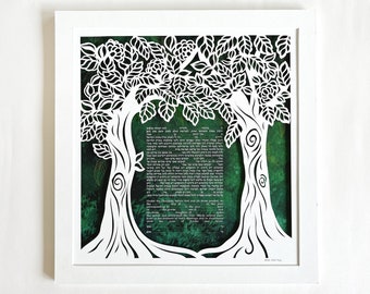 Modern Ketubah | Tree of Life | Jewish Wedding | Mother Earth Style