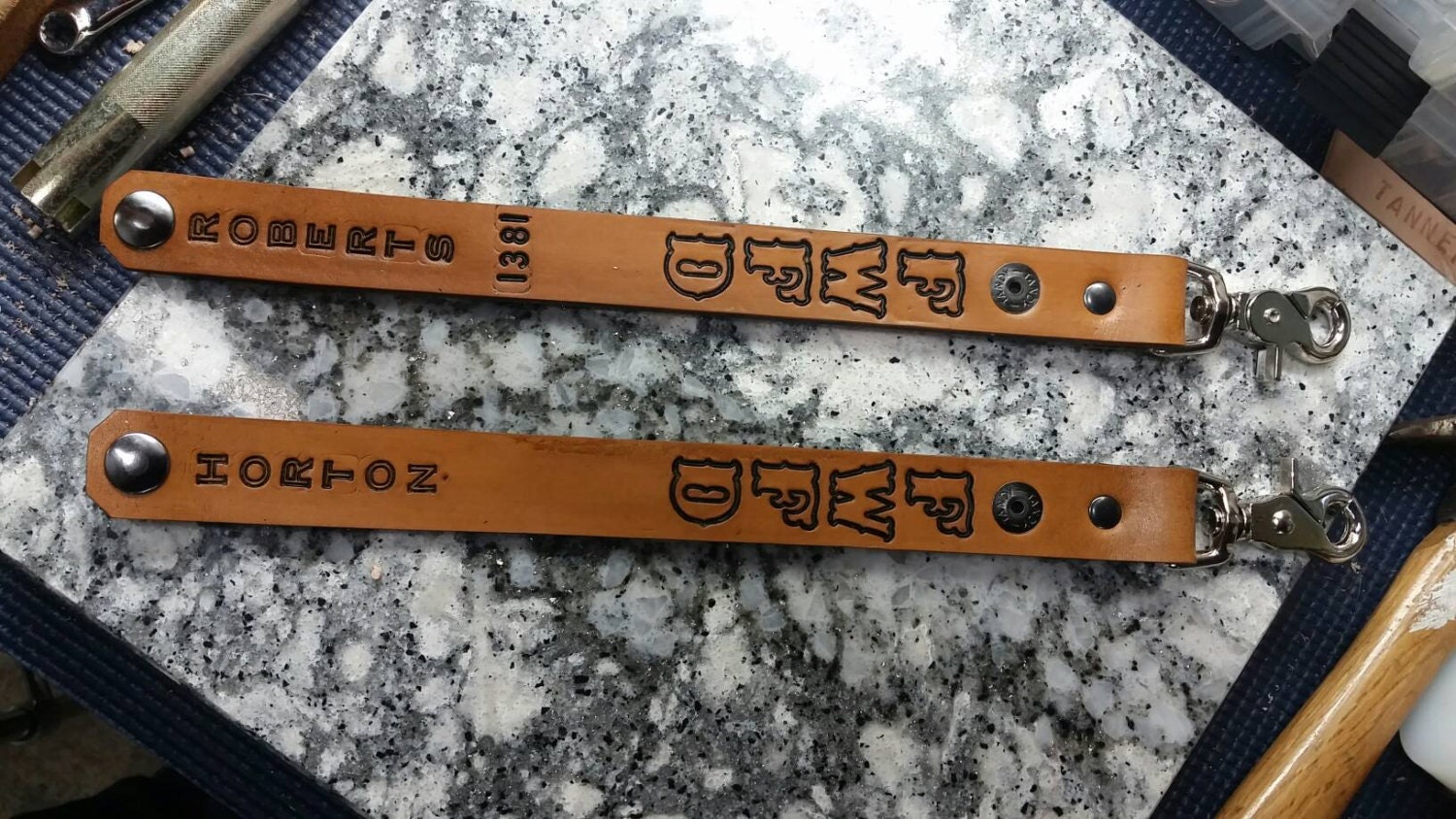 FireFighter Custom Leather Glove Strap (2015)