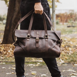 Leder Seesack, Leder Reisetasche, Leder Sporttasche, Leder Weekender, Leder Wochenendtasche, Ledertasche, große Reisetasche