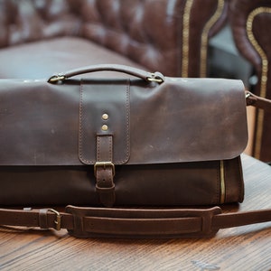 Porte-documents en cuir marron, cadeau pour nouveau médecin, rangement portable pour outils de médecine, sac à outils en cuir, sac de médecin de style vintage, cadeaux en cuir