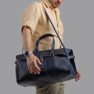 Monogrammed leather  Leather Duffle Bag, Mens Duffel Bag, personalized Gift Ideas For Him
