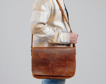 Crossbody Bag Women, Macbook Sleeve, Laptop Briefcase, Brown Briefcase, Women Laptop Bag, leather satchel for, Bag Messenger