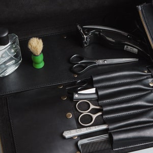 Leather Tool Case Gifts for Dad, Large Makeup Bag,  Leather tool pouch, Leather work bag men, leather tool Organizer, Doctor Bag Leather
