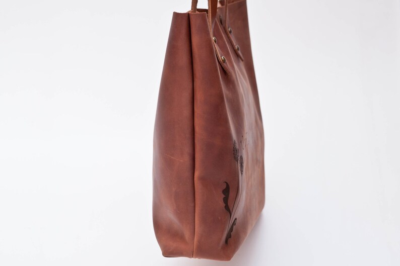 Leather Market Bag Leather Women Tote Bag Women Handbag Etsy