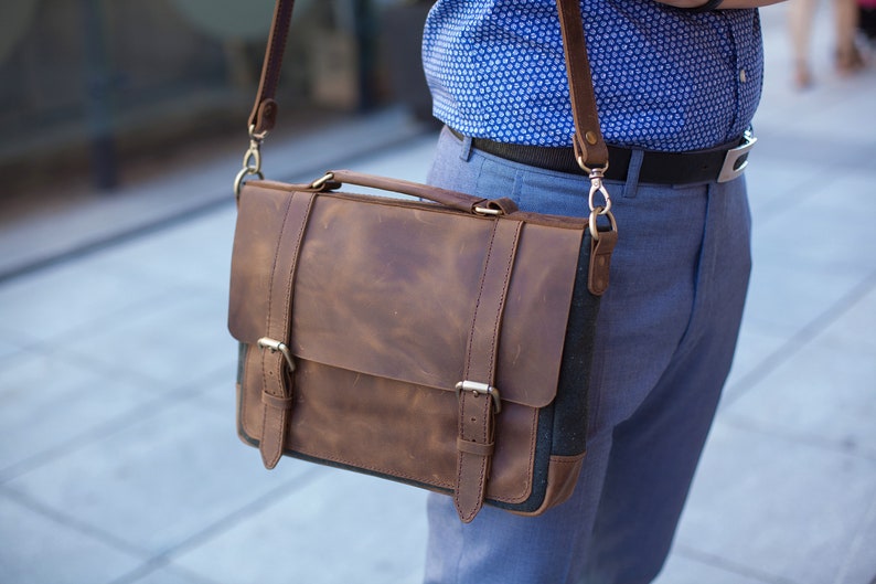 leather messenger