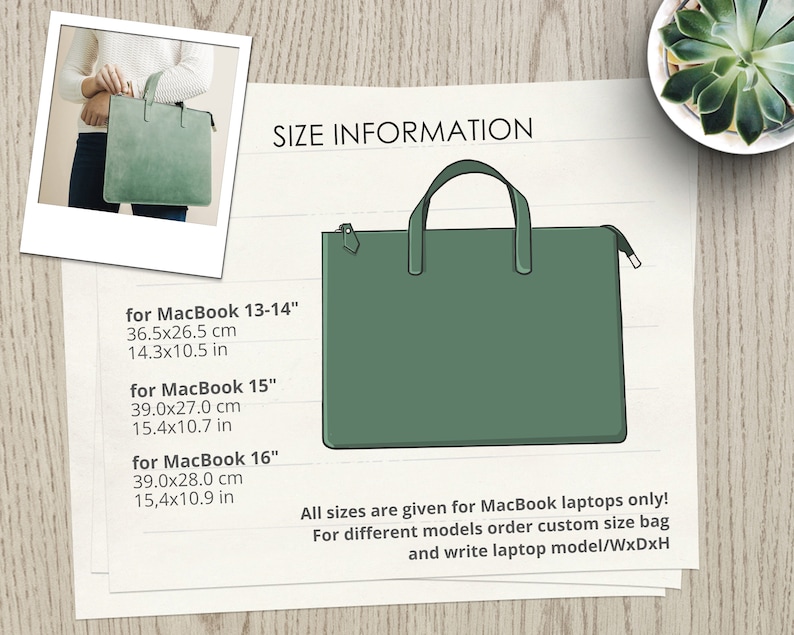 K&ouml;nnte beinhalten: Gr&ouml;&szlig;entabelle f&uuml;r Laptop-H&uuml;llen f&uuml;r MacBook-Modelle 13-14", 15" und 16". Die Tabelle zeigt die Abmessungen in Zoll und Zentimetern. Alle Gr&ouml;&szlig;en sind nur f&uuml;r MacBook-Laptops angegeben. F&uuml;r andere Modelle bestellen Sie eine Tasche in Sondergr&ouml;&szlig;e und geben Sie das Laptop-Modell/B x T x H an.