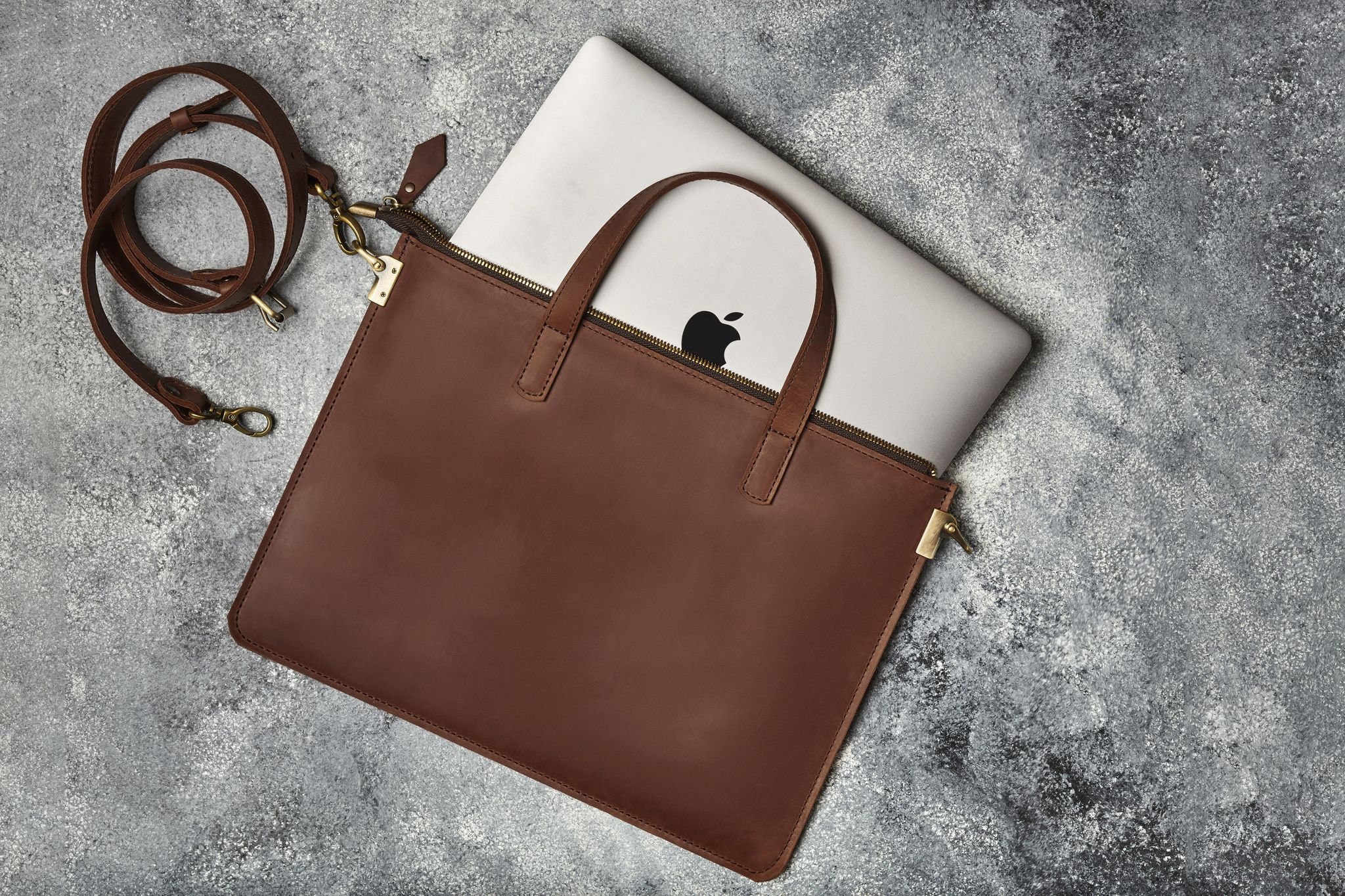 Macbook Bag Leather Laptop Case Macbook Sleeve Simple Macbook Etsy