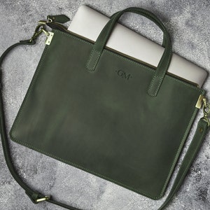 Damen Ledertasche für Laptop, kleine Leder-Laptoptasche für 13,14,15,16-Zoll-Laptops, Leder-Laptoptasche personalisiert für MacBook Pro