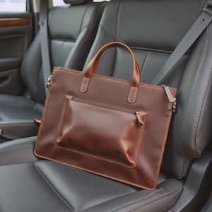 Housse personnalisée pour ordinateur portable, housse en cuir personnalisée pour ordinateur portable, étui pour MacBook Air, étui MacBook Pro 13, housse en cuir pour ordinateur portable avec poignée