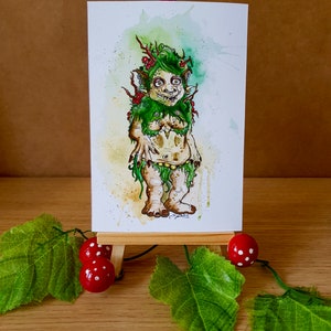 Troll des marais - Impressions/cartes d'art - Disponible en formats A6 et A5.