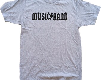 Camiseta unisex de manga corta de banda musical