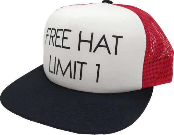 Free Hat Limit 1 Trucker Hat - Etsy 