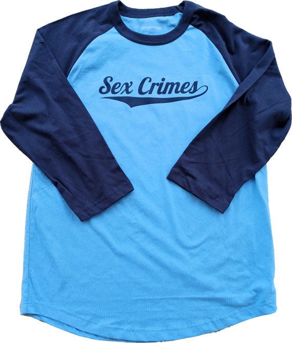 Sex Crimes Raglan 3/4 Sleeve Baseball T-shirt - Etsy