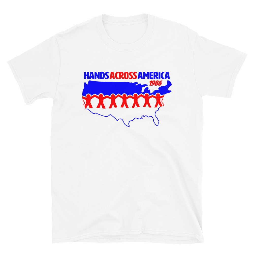 hands across america t shirt vintage