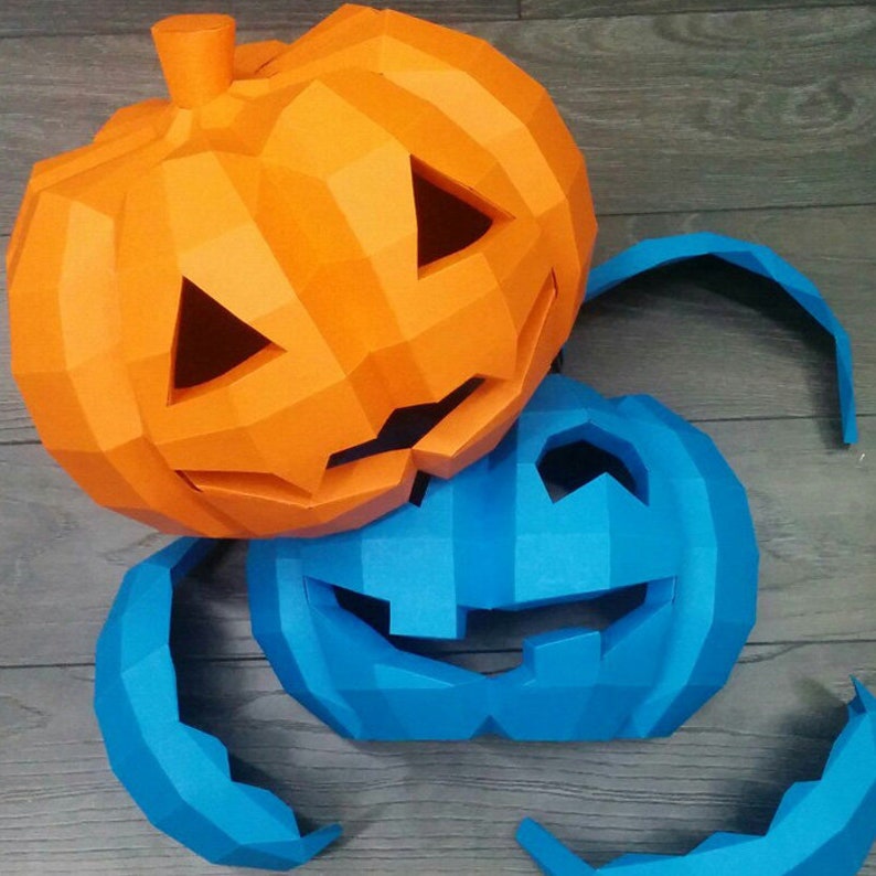 pumpkin-papercraft-template-low-poly-diy-halloween-decoration-etsy