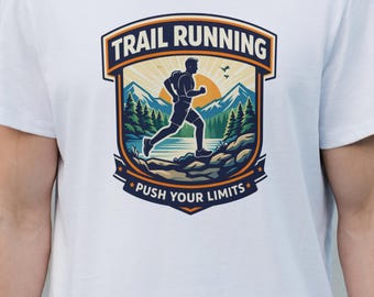 Trail Running Badge-tröja | 'Tänj dina gränser' Mountain Runner-tröja