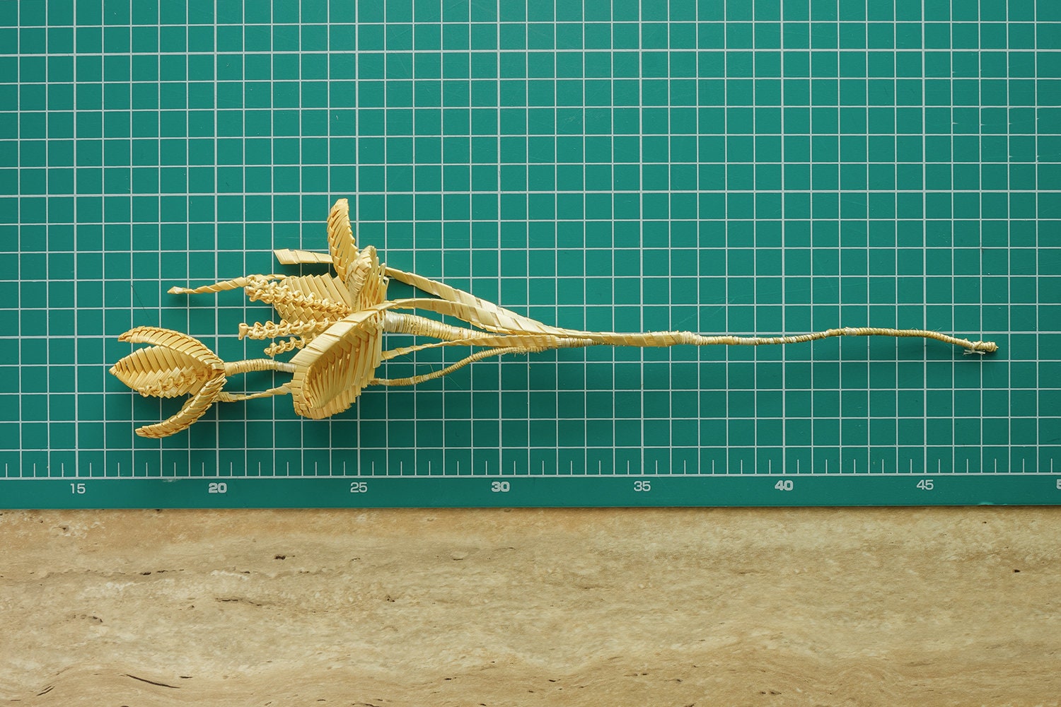 Flowers Made of Natural Straw Flower With Bud Bouquet Straw Etsy