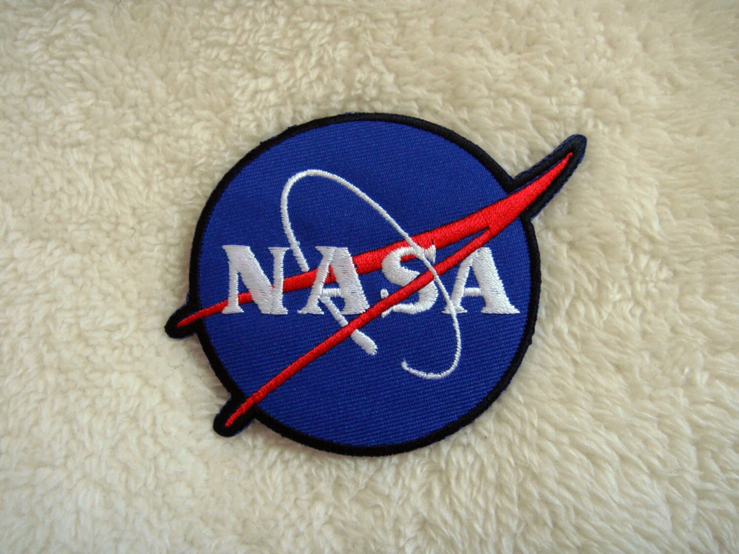 NASA Logo DIY Applique Embroidered Sew Iron on Patch
