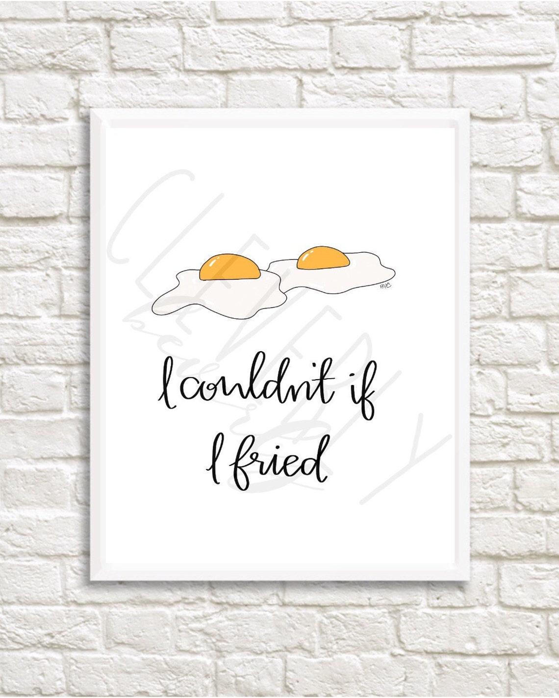Don't Go Bacon My Heart/i Couldn't If I Fried 8x10inch Breakfast Food ...