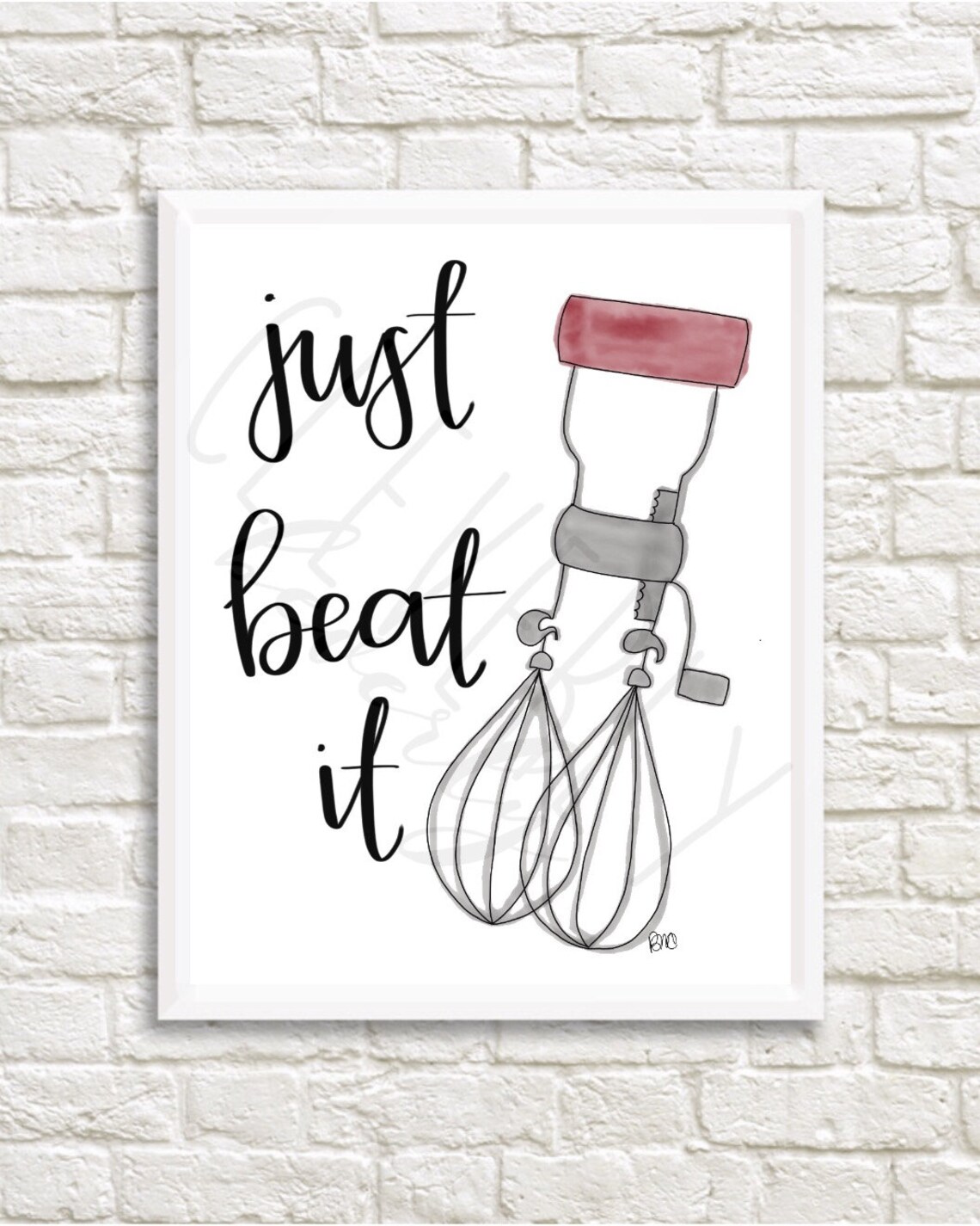Just Beat It | 8x10inch | A4 |kitchen Printable Digital Download - Etsy