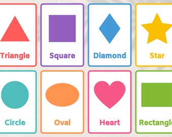 Shapes Flashcards | Preschool Learning | Homeschool