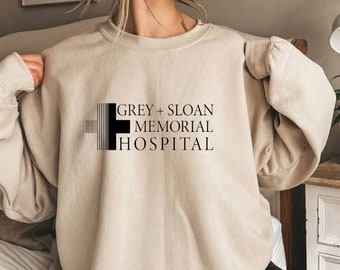 Grey Sloan Memorial Hospital Crewneck Sweatshirt | Meredith Grey Fan Apparel