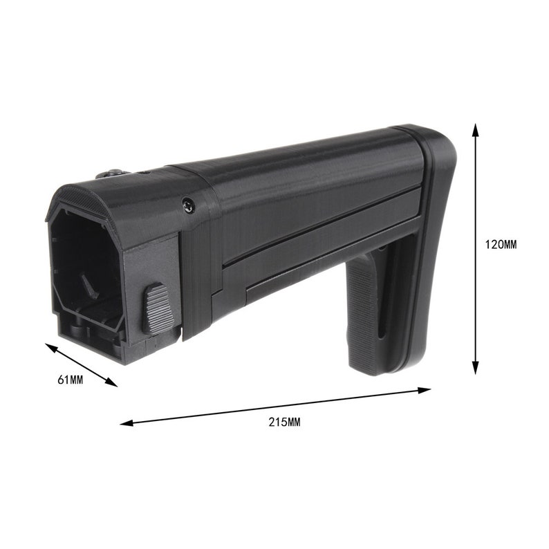 Worker Mod F10555 3D Printing XCR Shoulder Stock for Nerf Blaster Toy