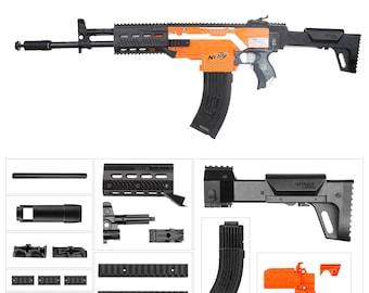 Worker Mod F10555  AK-12 B style (Orange Adaptor) for Nerf N-Strike Stryfe Blaster