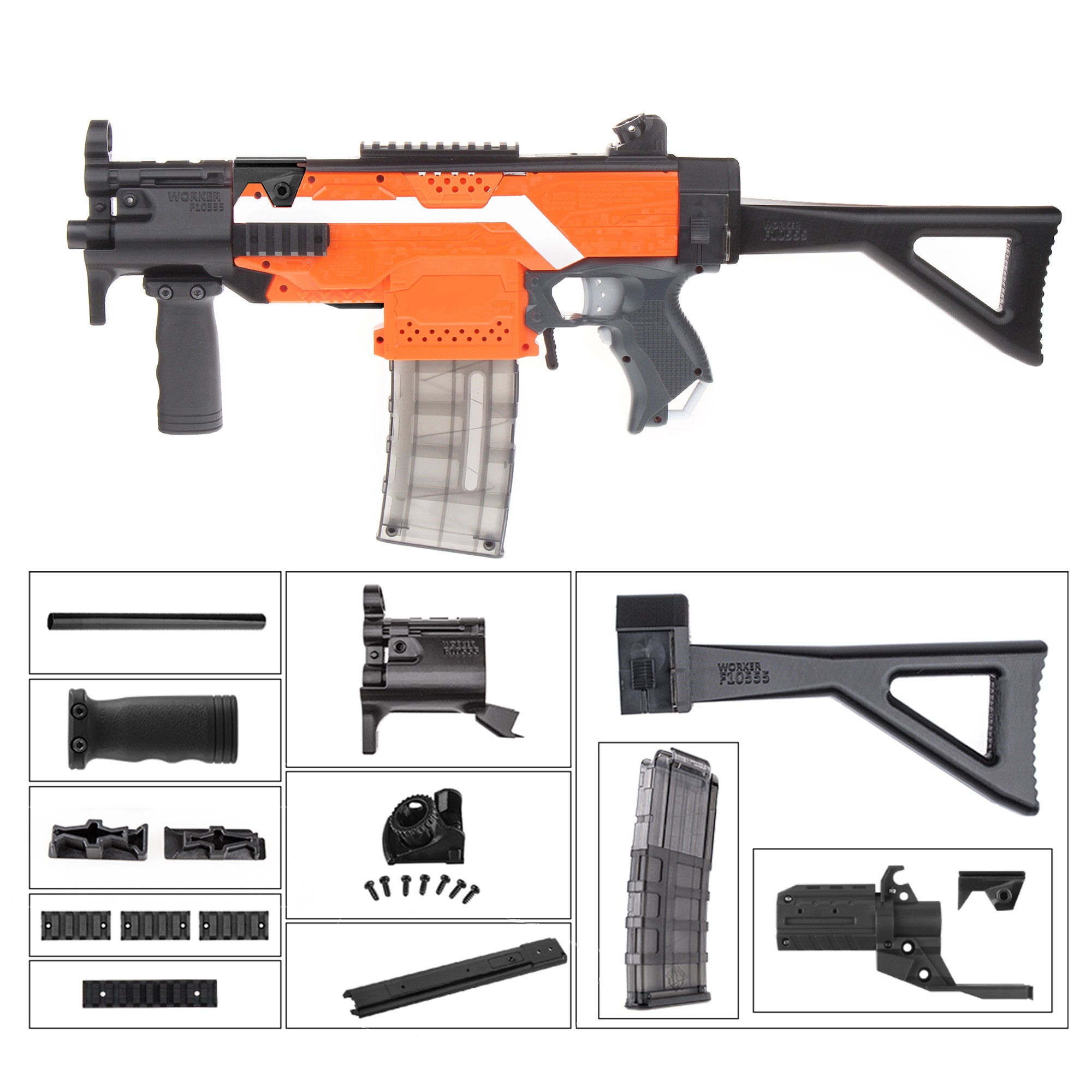 Worker Mod F10555 for Nerf Stryfe DIY Imitation Kit MP5 K Style