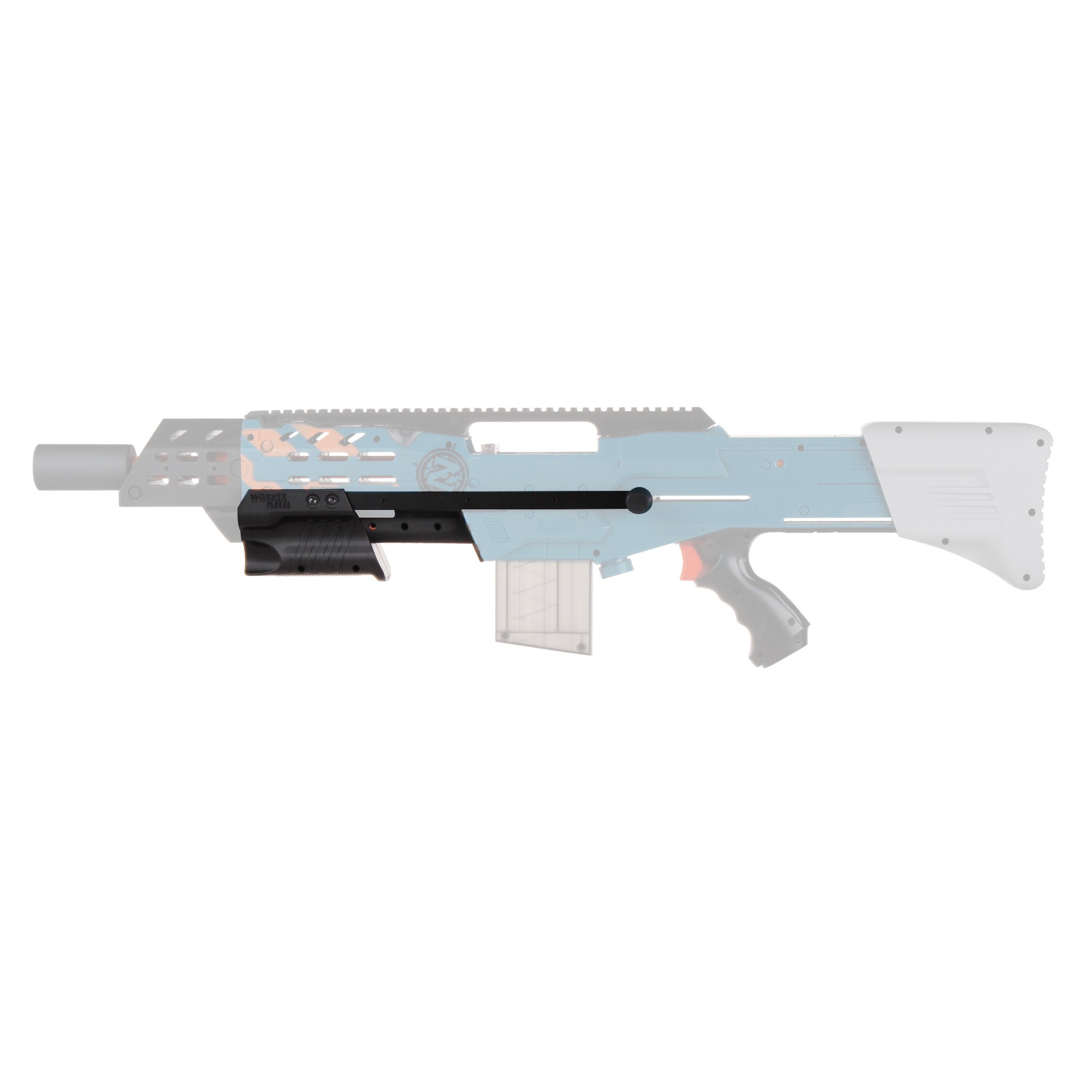 Worker Mod Short Darts Upgrade Kit Metal for Nerf LongShot CS-12 Modify Toy 