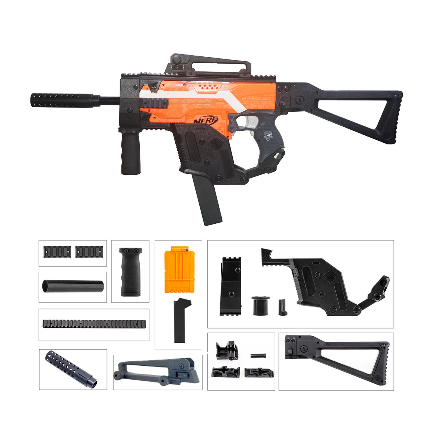 Mod Vector DIY Kit Combo 12 Items Parts for Nerf