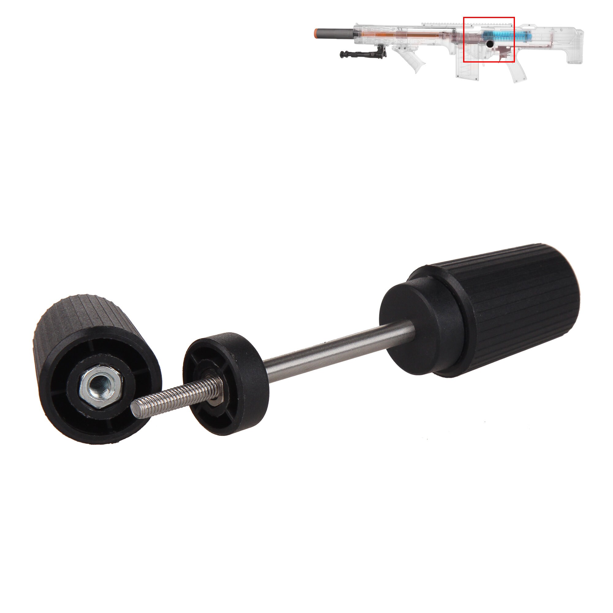 Worker Mod Pull Bolt Black for Nerf 