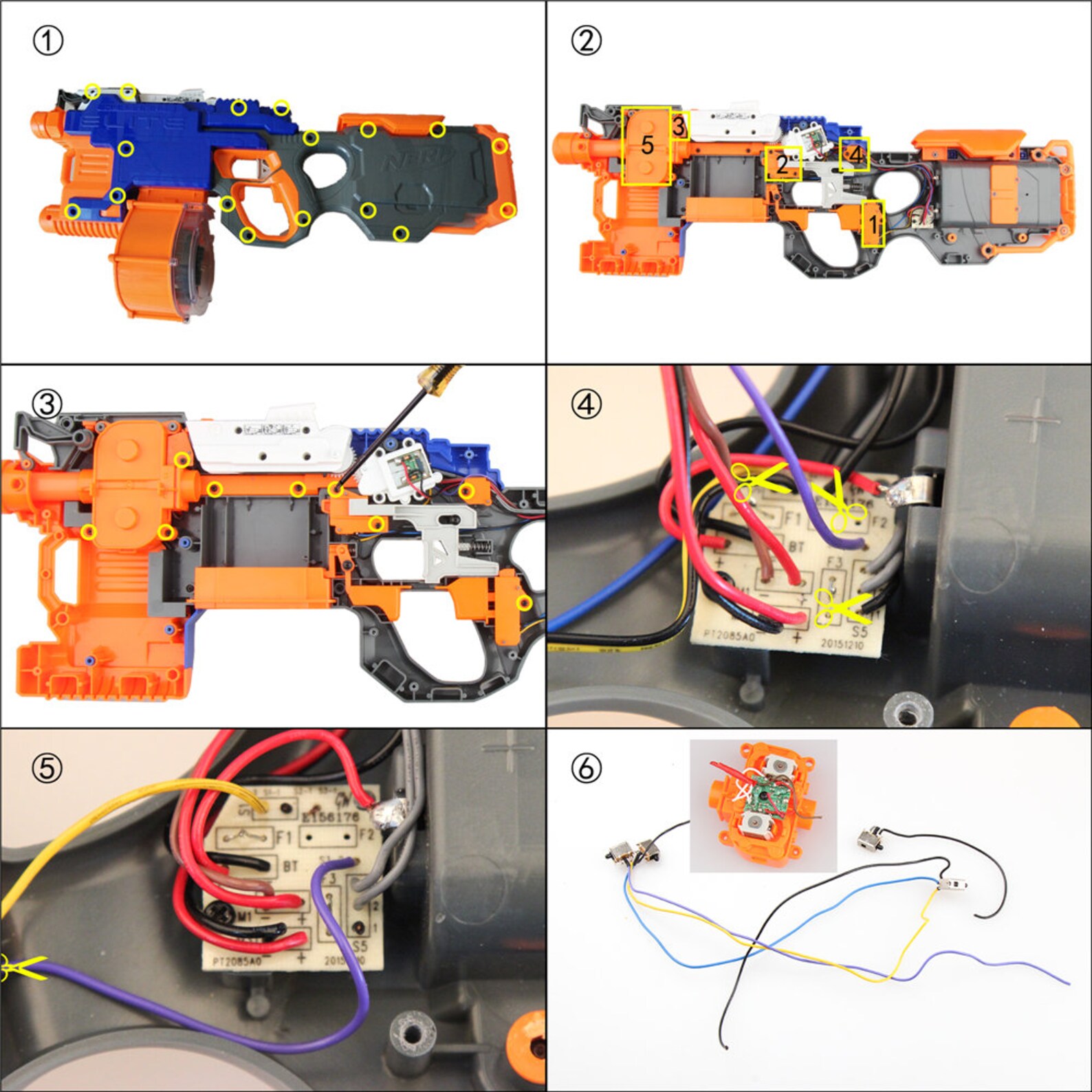 Worker Mod Motor Flywheel Cage Update Kits for Nerf Nstrike Etsy Canada