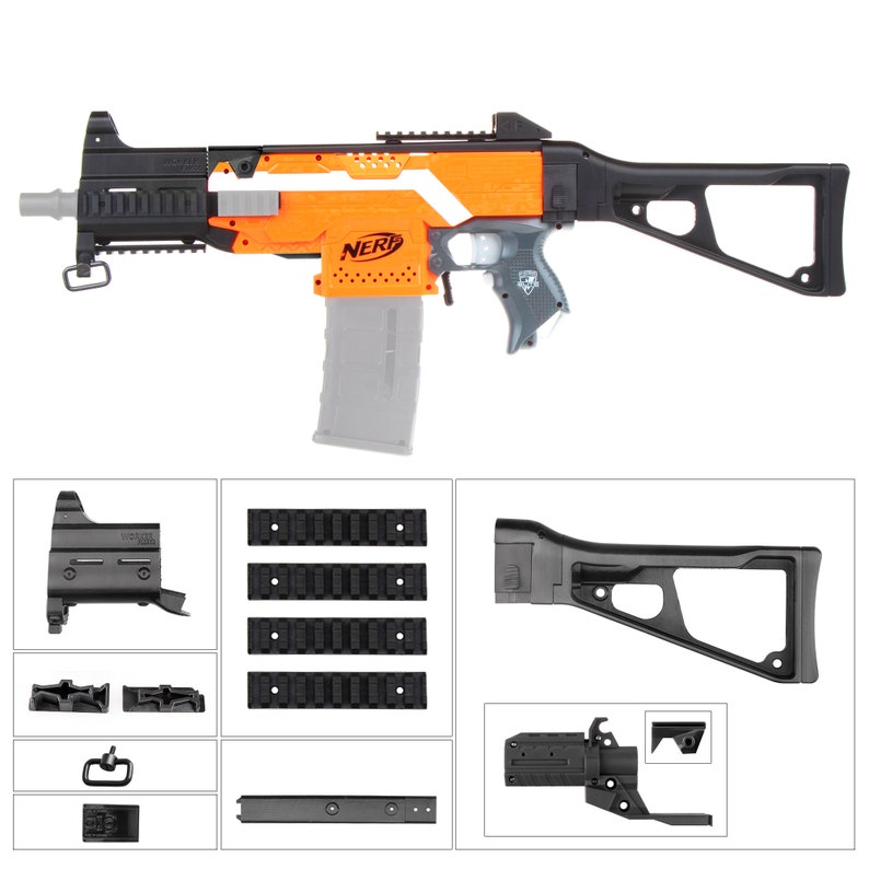 Worker Mod F10555 for Nerf Stryfe DIY Imitation UMP9 Style Combo 9 Item Modify Toy