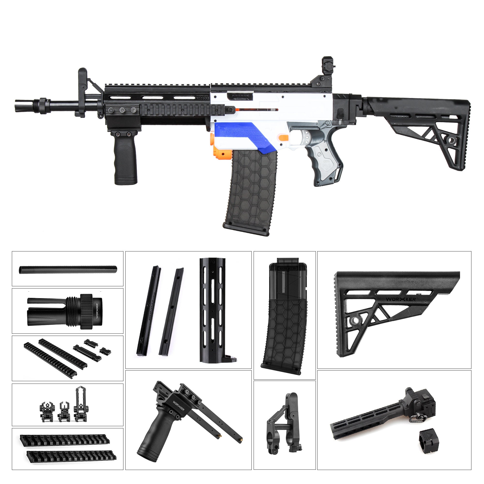 knelpunt procedure Afleiden Werknemer Mod MCX stijl voor Nerf N-Strike Retaliator Blaster - Etsy België