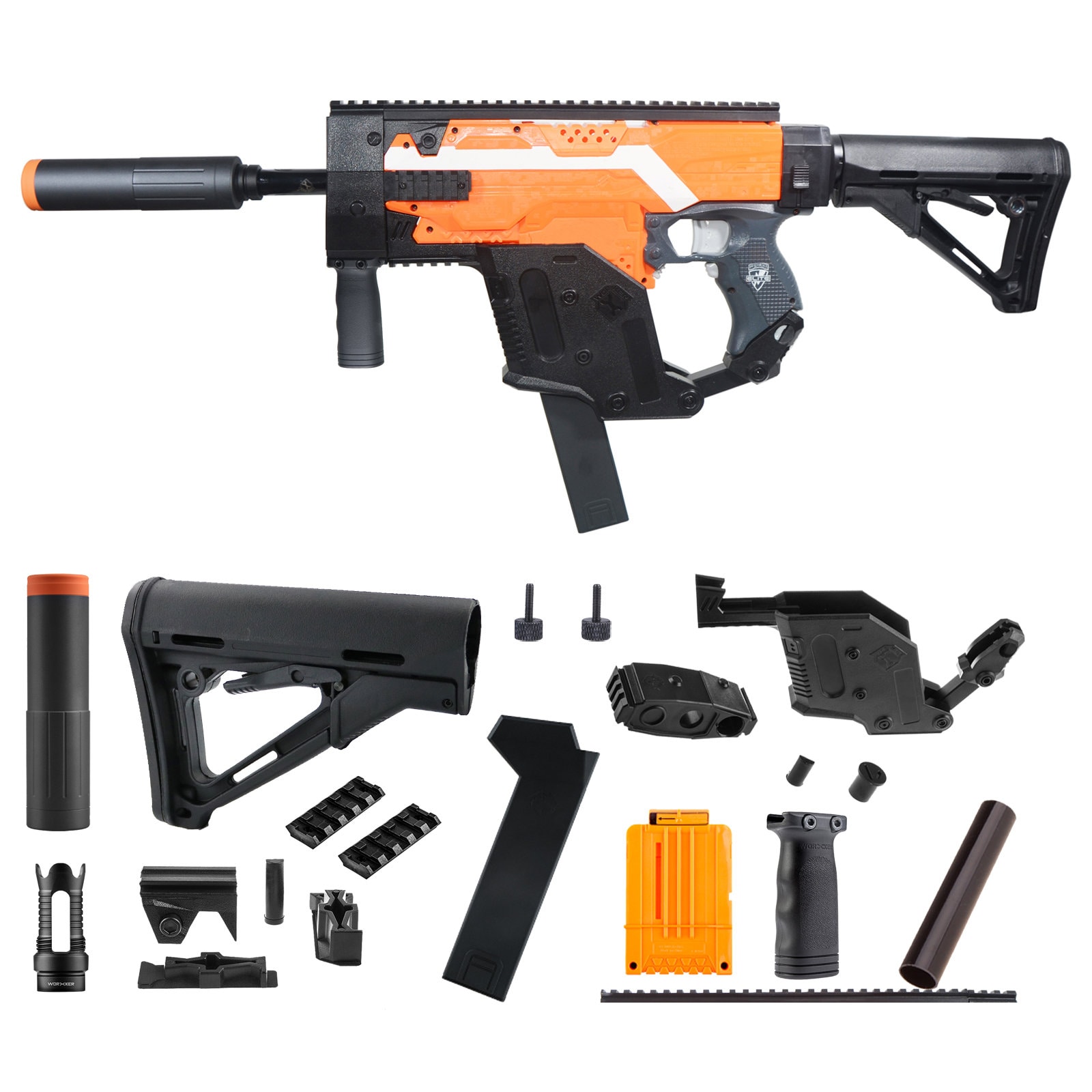 Worker Mod Kriss Vector Imitation Kit Combo 12 Items For Nerf STRYFE