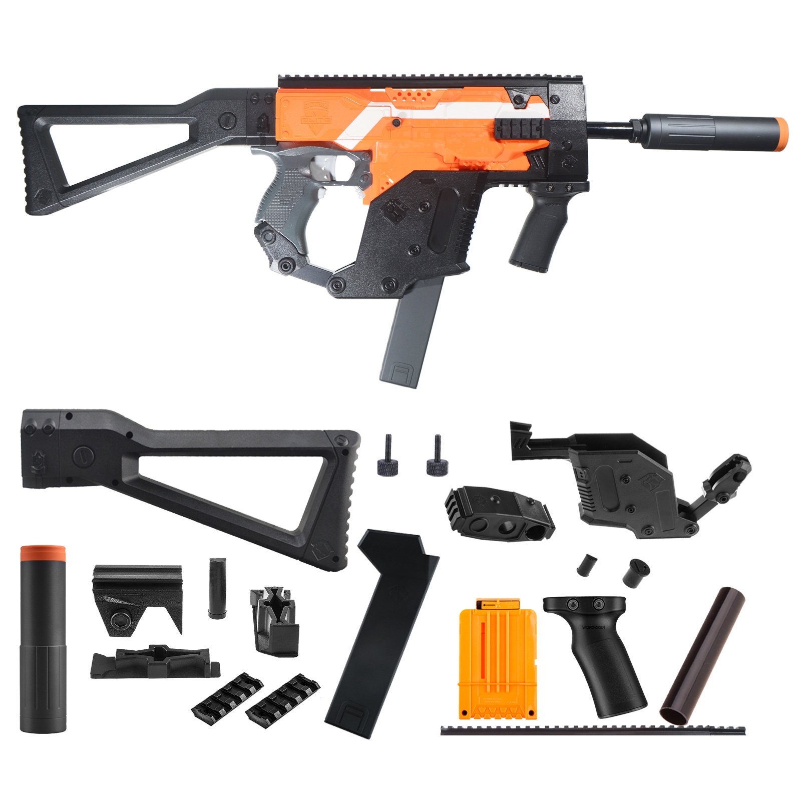 Worker Mod Kriss Vector Imitation Kit Combo for Nerf Stryfe | Etsy