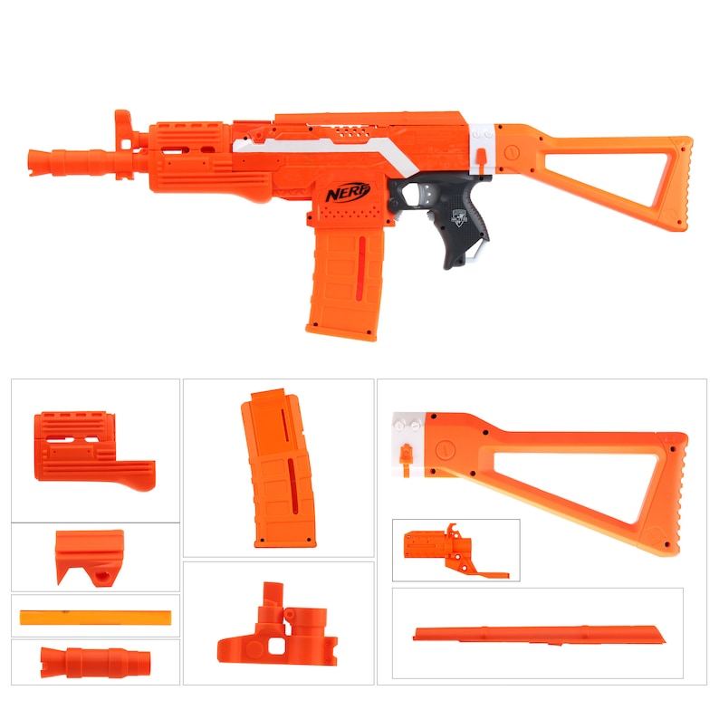 Worker Mod F10555 for Nerf Stryfe DIY Imitation Kit Orange Etsy
